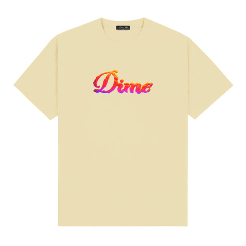 Dime Cursive Cloud T-Shirt - Cloud Cream - Streetart.fr